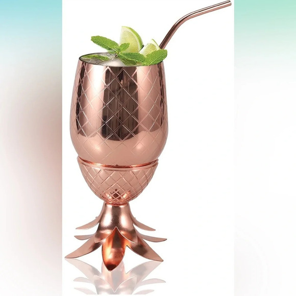 None Other - 16 oz Stainless steel pineapple tumbler (3 pcs)